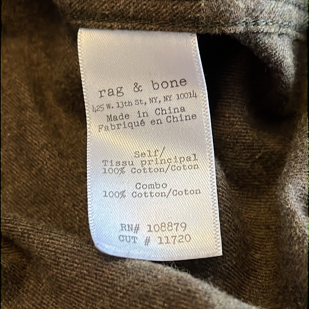 Rag & Bone Button Down Standard Issue Med - image 4